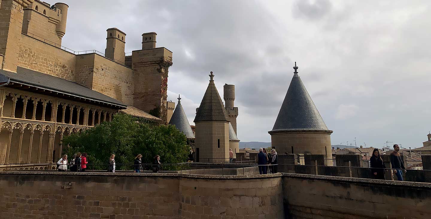 Visita guiada Palacio Real de Olite_vista general del edificio con torres